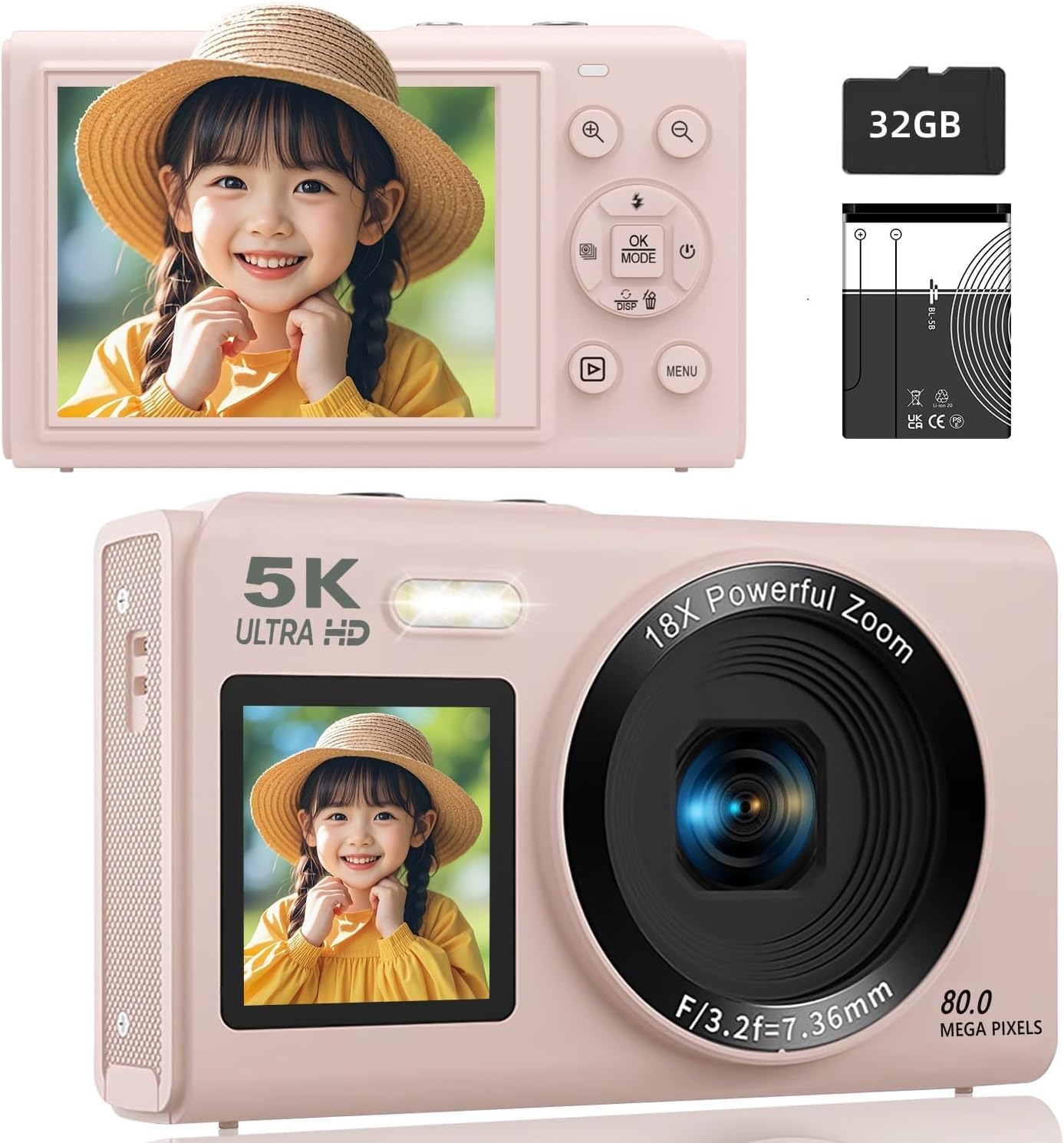 Amazon.co.jp: デジカメ5K スマホに送れる デジタルカメラ WIFI転送